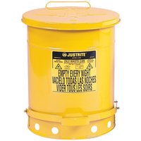 Justrite® Werkbank-Sammelbehälter, Fußpedal, gelb, 80 Liter von Justrite®