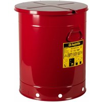 Justrite® Werkbank-Sammelbehälter, manuell, rot, 80 Liter von Justrite®