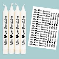 Din A4 - Kerzen-Tattoofolie Alles Liebe Zum Geburtstag Für Kerzen/Keramik 285 Din A4 - Kerzen-Tattoofolie Alles Liebe Zum Geburtstag Für Kerzen/Keramik 285 von FuerSelbermacher