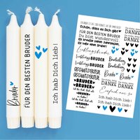 Din A4 - Kerzen-Tattoofolie Bruder Für Kerzen/Keramik 201 Din A4 - Kerzen-Tattoofolie Bruder Für Kerzen/Keramik 201 von FuerSelbermacher