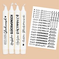 Din A4 - Kerzen-Tattoofolie Herzlichen Glückwunsch Verschiedene Schriftarten Für Kerzen/Keramik 308 Din A4 - Kerzen-Tattoofolie Herzlichen Glückwunsch Verschiedene Schriftarten Für Kerzen/Keramik 308 von FuerSelbermacher