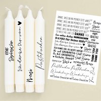 Din A4 - Kerzen-Tattoofolie Kleines Dankeschön Für Kerzen/Keramik 182 Din A4 - Kerzen-Tattoofolie Kleines Dankeschön Für Kerzen/Keramik 182 von FuerSelbermacher