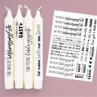 Din A4 - Kerzen-Tattoofolie Lieblingsgäste Für Kerzen/Keramik 073 Din A4 - Kerzen-Tattoofolie Lieblingsgäste Für Kerzen/Keramik 073 von FuerSelbermacher