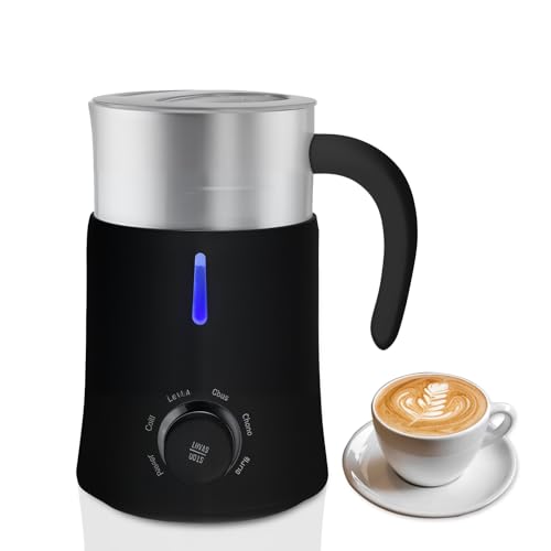700ml Milchaufschäumer Elektrisch, 4 in 1 Elektrischer Milchschäumer, Automatischer Heiß Und Kaltschaumbereiter Und Milchwärmer Für Latte, Cappuccino, Macchiato Und Kakao von Fuerdich