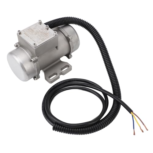 Beton -Vibrationsmotor, Betonvibratormotor, 3000 U/min 220 V IP65 Einphase 90 mm Loch Edelstahlgehäuse, elektrisches Vibrationswerkzeug für Shaker -Tischtrichter, 5,8 x 4,3 x (20W) von Fuerdich