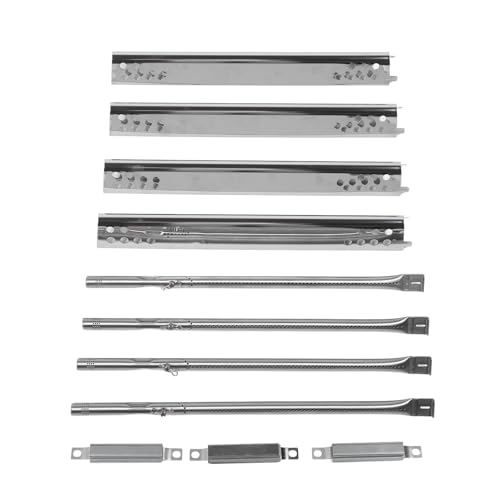 Fuerdich Brennerabdeckung Gasgrill Für Gasgrill, Gasgrill Zubehör Edelstahl Multifunktional Leicht Zu Installieren Grill Heizplatte Für Most Gasgrills von Fuerdich