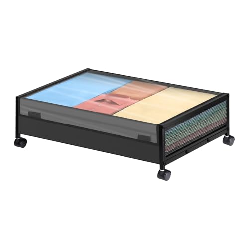 Fuerdich Unter dem Bett Aufbewahrung mit n, unter Bettlager Rollen, große Kapazität klarer Deckelmetall -Rahmen -Stoff Liner, Unterbettbehälter Schublade für Kleidungsschuhe, 24,4 x 16,5 x (Schwarz) Fuerdich Unter dem Bett Aufbewahrung mit n, unter Bettlager Rollen, große Kapazität klarer Deckelmetall -Rahmen -Stoff Liner, Unterbettbehälter Schublade für Kleidungsschuhe, 24,4 x 16,5 x (Schwarz) von Fuerdich