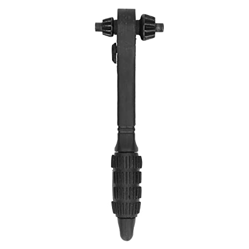 Ratschenschlüssel 2 in 1, Multifunktions-Bohrfutterschlüssel aus schwarzem Karbonstahl, 12,7 mm, 17,5 mm, Dual-Use-Schlüsselschlüssel für universelle elektrische Bohrmaschinen von Fuerdich
