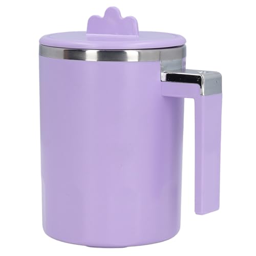 Selbst rührende Tasse, selbstmischende Kaffeetasse, 350 ml USB -Temperaturanzeige Edelstahl Elektrische Mischung Tasse, Fahrt Magnetische automatische Rührtasse für Kaffeesaft Tee (3) von Fuerdich