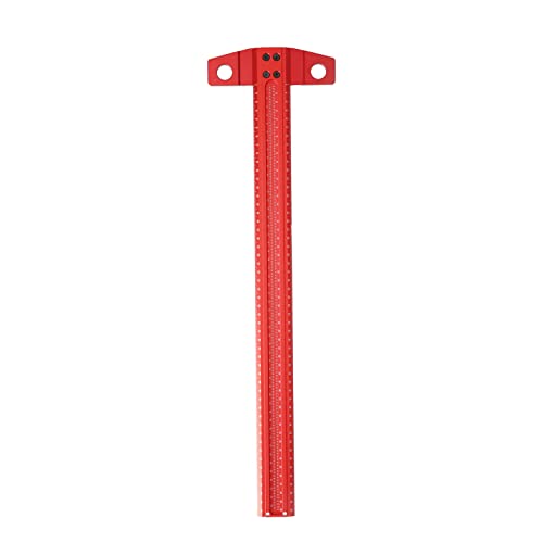 T-Quadrat-Lineal, T-Typ-Quadrat-Lineal, Aluminium-Markierungslehre für die Holzbearbeitung (500mm) von Fuerdich