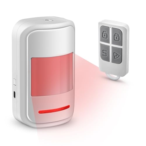 Fuers Bewegungsmelder PIR Bewegungssensor Klingel Durchgangsmelder mit Fernbedienung 2 Modelle Bewegungsmelder Alarm 100 dB Durchgangsmelder Ladentür Sicherheitssystem für Haus,Wohnmobil von Fuers