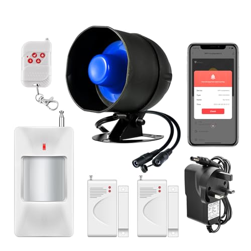 Fuers Home Security Systems WiFi Einbruchalarmanlage 120dB Hausalarmanlagen 6 Stück PIR Bewegungsalarmsensor mit Fernbedienung Schuppen Alarmanlage mit kostenloser App-Benachrichtigung für von Fuers