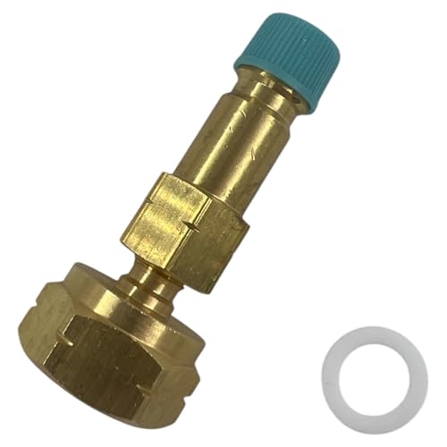 Fürst tools CGS Gasflaschenanschluss R1234yf Niederdruck Flaschen1/4" SAE M flare rechts x 21,8 FM links von Fürst tools