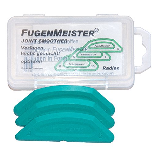 Fugengummi, Fugenglätter, Fugenabzieher OPTIFORM RADIEN 4/6 5/7 8/10 Fugenmeister Schablonensatz, 3- teilig Fugengummi, Fugenglätter, Fugenabzieher OPTIFORM RADIEN 4/6 5/7 8/10 Fugenmeister Schablonensatz, 3- teilig von FUGENMEISTER