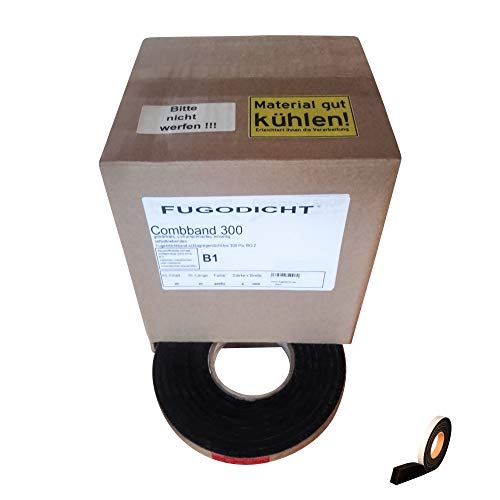 Fugodicht Kompriband 300 Pa 25x12.5m Rolle 10x10 mm (10x2mm) anthrazit von Fugodicht