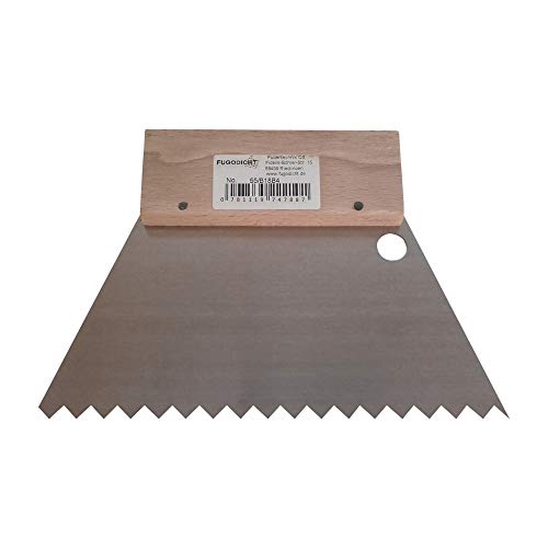 Fugodicht Leim Klebstoff Zahnspachtel Bodenleger Normalstahl B4 0.1x5.5mm gezahnt 180mm Fugodicht Leim Klebstoff Zahnspachtel Bodenleger Normalstahl B4 0.1x5.5mm gezahnt 180mm von Fugodicht