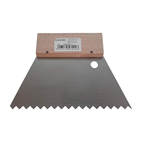Fugodicht Leim Klebstoff Zahnspachtel Bodenleger Normalstahl S4 0.2x10.3mm gezahnt 180mm Fugodicht Leim Klebstoff Zahnspachtel Bodenleger Normalstahl S4 0.2x10.3mm gezahnt 180mm von Fugodicht