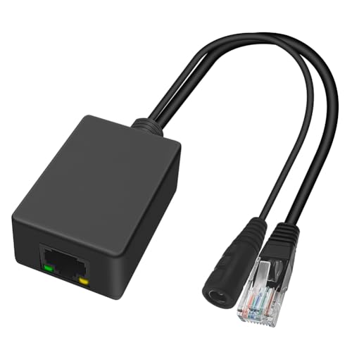 Fuhjythy Gigabit PoE Injector PoE Converter 24V Passive PoE to 48V PoE 12-24V DC Convert to 48V 802.3af PoE for CCTV Camera von Fuhjythy