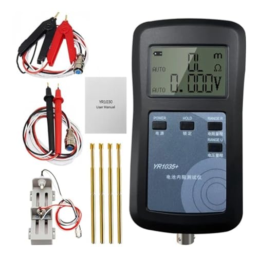 Fuhjythy YR1035+ 4-Draht-Lithiumbatterie-Innenwiderstandstester 100V Batterie-Innenohmmeter für Ni- Ni-CD Li-Ionen-Batterie, Aufgerüstete Version von Fuhjythy