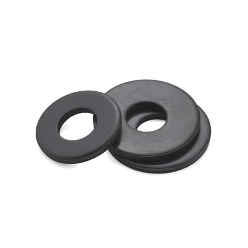 Nylon-Unterlegscheiben, M6 Flachabstandshalter Unterlegscheibe, Gummiunterlegscheiben-Set, flache O-Ring-Dichtung, Runddichtungs-Sortiment-KitM6x10x2.0mm von Fuikupe