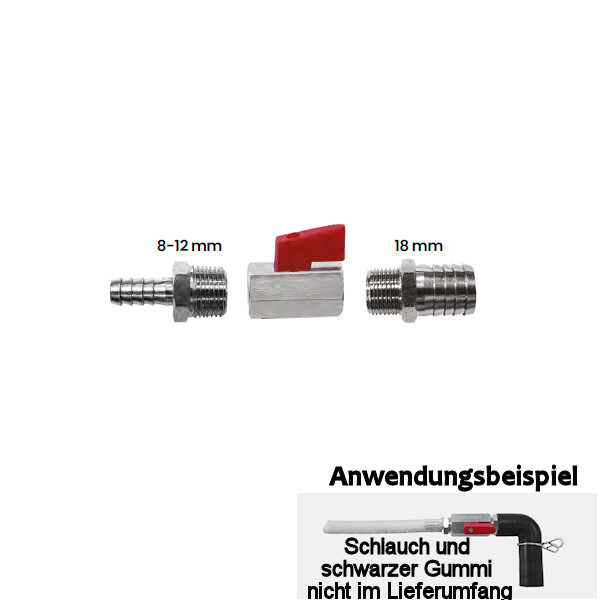 Fujimac Luftventil + Reduzierstück 18 auf 8-12mm Fujimac Luftventil + Reduzierstück 18 auf 8-12mm von FujiMac