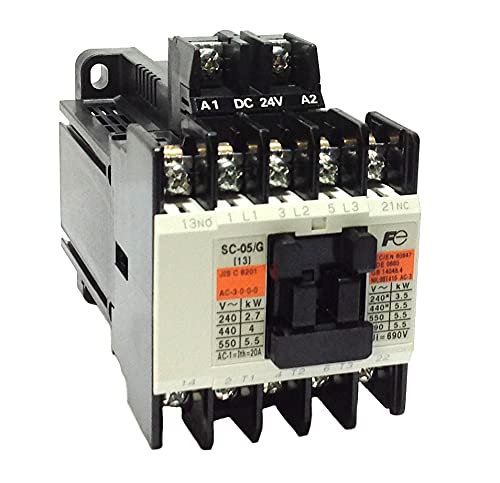 SC05/G-1A1B/24 | SC14AG-E11 | FUJI SC05/G 1A1B DC24V CONTACTOR, 1N/O+ 1N/C AUX 24VDC (4KW AC3 380/440V) von Fujifilm