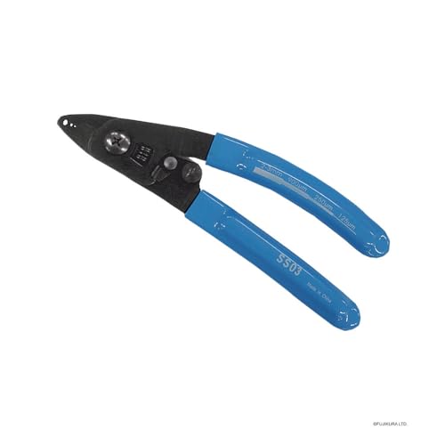 Fujikura SS03 - 3-Loch Abisolierzange (2-3 mm auf 900 µm/900 µm auf 250 µm) - Blau - CE - Ergonomisch - 119 Gramm - EAN: 4050075101719 - Kabelabisolierer von Fujikura