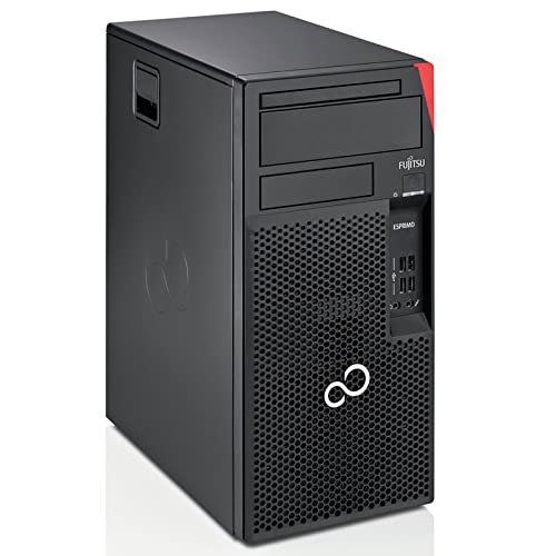 Fujitsu Esprimo P558 Tower PC Desktop-Computer, CPU Intel Core i5-8400, RAM 16 GB DDR4, SSD 480 GB, Betriebssystem Windows 11 Pro + Office Paket 2021 (Generalüberholt) von Fujitsu