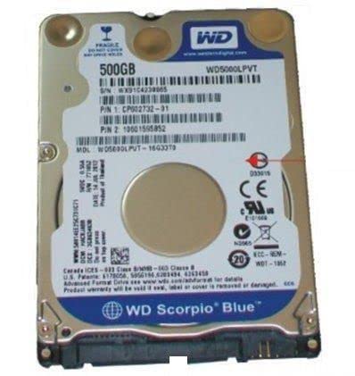 Fujitsu HDD 500GB SATA2-5 5 4K/WD 7mm 4K-AF, WDC:WD5000LPVT-AF (4K-AF) von Fujitsu