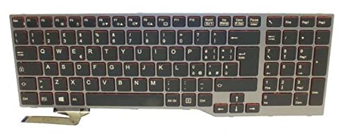 Fujitsu Keyboard Black/Red (US), FUJ:CP664258-XX von Fujitsu
