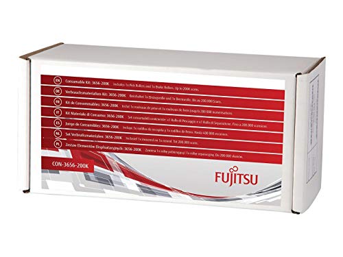 Fujitsu PFU Consumable Kit:3656-200K for iX500 Includes 1x Pick Rollers and 1x Brake Rollers Estimated Life: up to 200K scans Fujitsu PFU Consumable Kit:3656-200K for iX500 Includes 1x Pick Rollers and 1x Brake Rollers Estimated Life: up to 200K scans von Fujitsu