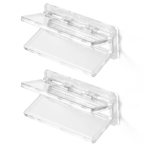 2stk Kindersicherung Schiebetüren, Transparente Sicherheitsverriegelung GlasschiebetürenTerrassentüren Schranktüren Fensterstopper Kindersicheres Schloss Sicherheit Babys Kleinkindern Hause von Fukaisu