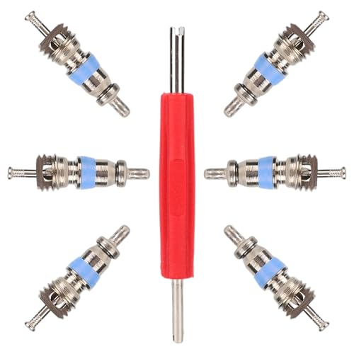 50stk HVAC Ventileinsatz, Passend Kältemittel R32 R410A R22 Hochdruck mit PTFE Dichtung Inkl 2-in-1 Ventileinsatzschlüssel Ersatzteil für Klimaanlagen Kältesysteme 50stk HVAC Ventileinsatz, Passend Kältemittel R32 R410A R22 Hochdruck mit PTFE Dichtung Inkl 2-in-1 Ventileinsatzschlüssel Ersatzteil für Klimaanlagen Kältesysteme von Fukaisu