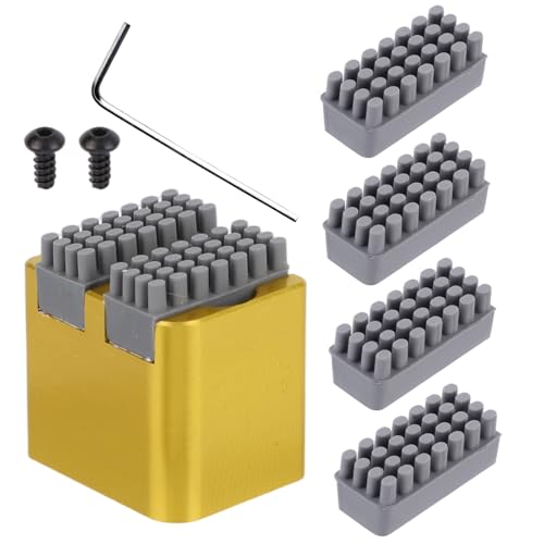 6st Silikon Düsenbürste für Bambu-Lab P1P/P1S/X1/X1C/X1E 3D-Drucker, Hitzebeständig Düsenwischer mit Befestigungsblock Düsen Reinigungsbürste für 3D-Drucker X1/P1 Zubehör 6st Silikon Düsenbürste für Bambu-Lab P1P/P1S/X1/X1C/X1E 3D-Drucker, Hitzebeständig Düsenwischer mit Befestigungsblock Düsen Reinigungsbürste für 3D-Drucker X1/P1 Zubehör von Fukaisu