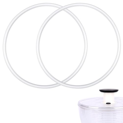 Fukaisu 2 Stück Salatschleuder Dichtungen, Silikon BPA Frei Ersatzdichtungen Kompatibel mit OXO Good Grips Salatschleuder Obstwascher Gemüsereiniger von Fukaisu