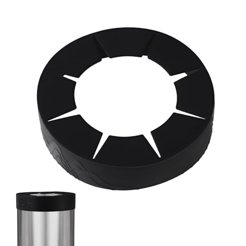 Kaffee-Silikonring, wiederverwendbare Silikonhülle für 850 ml Becher, kompatibel mit Yeti RTIC BJPKPK Eisgetränkebecher, Zubehör für kalte Getränke (schwarz) von Fukaisu