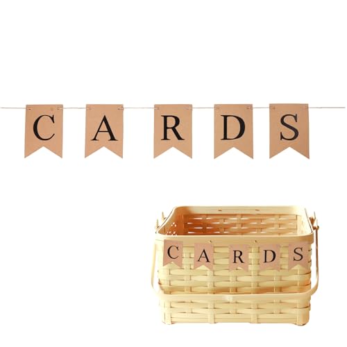 Kartenbanner, Kraftpapier Kartenschild Banner Hochzeitsempfangsdekoration Vorgetragene Hintergrunddekoration für Brautparty Hochzeit Abschlussfeier Kartenbanner, Kraftpapier Kartenschild Banner Hochzeitsempfangsdekoration Vorgetragene Hintergrunddekoration für Brautparty Hochzeit Abschlussfeier von Fukaisu