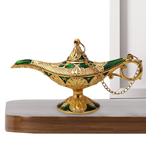 Aladdin Wunderlampe, Retro Metall geschnitzt Wunschlicht, Wunderlampen-Dekoration, Retro-Heimschmuck aus Metall, Weihnachtsgeschenke von Fukamou