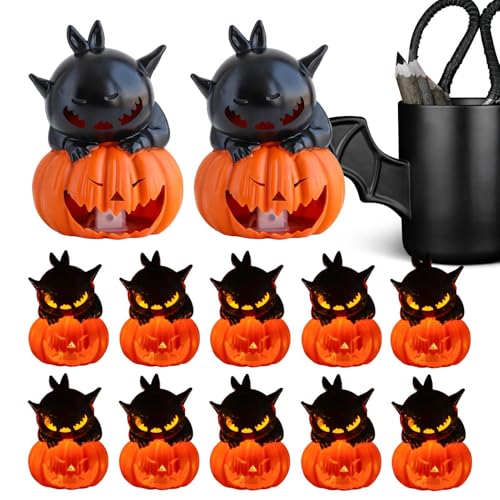 Fukamou Halloween Flammlose Kerzen | Halloween Flameless LED Kerzen Licht 12 Stück - Flackernde Beleuchtung Batteriebetriebene Deko- Für Zuhause Weihnachtsfest Fukamou Halloween Flammlose Kerzen | Halloween Flameless LED Kerzen Licht 12 Stück - Flackernde Beleuchtung Batteriebetriebene Deko- Für Zuhause Weihnachtsfest von Fukamou