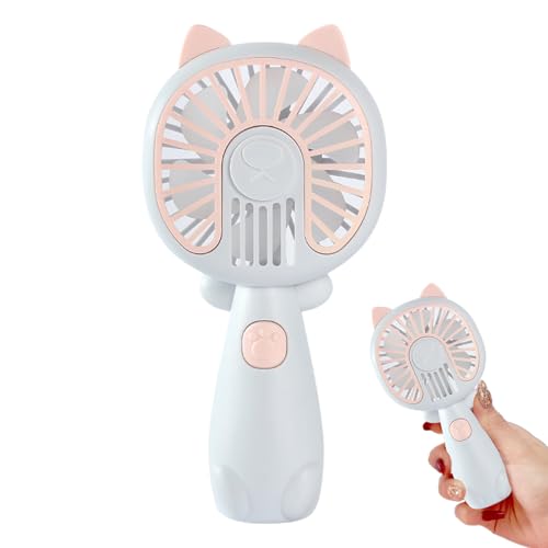 Fukamou Handfächer, Persönlicher Handfächer | Cartoon USB Wiederaufladbarer Persönlicher Ventilator,Mini Silent Desktop -Student Fan, Mini Hand Fan Pocket Persönlicher Fan Für Outdoor von Fukamou