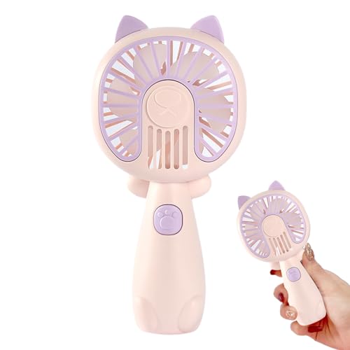 Fukamou Handfächer, Persönlicher Handfächer | Cartoon USB Wiederaufladbarer Persönlicher Ventilator,Mini Silent Desktop -Student Fan, Mini Hand Fan Pocket Persönlicher Fan Für Outdoor von Fukamou