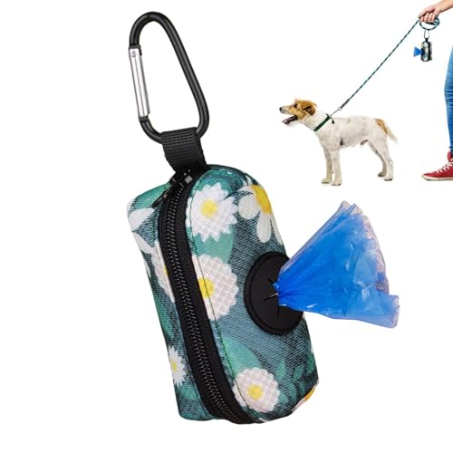 Fukamou Hundekotbeutel, Hundekotbeutelhalter, Hundekotbeutelhalter Mit Grafikdruck - Kotbeutelspender, Hundekotbeutel, Tragbarer Hundebeutelhalter Für Reisen, Camping, Hunde Und Katzen von Fukamou