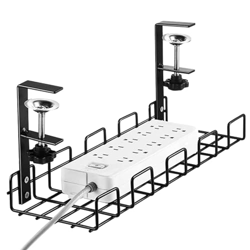 Fukamou Kabelmanagement-Tablett, Kabelmanagement-Tablett Unter Dem Schreibtisch | Computer-Kabel-Rack-Kabel-Organizer | Kabelablage Unter Dem Schreibtisch, Schreibtisch-Kabe-lmanagement-Metallregal, von Fukamou