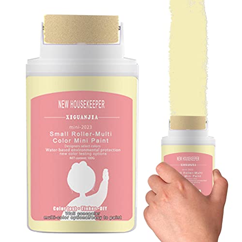 Fukamou Kleiner Rollpinsel Wand Latex Farbe, Wandreparatur Creme, Leistungsstarke Wandreparaturpaste, Ausbesserungsfarbe, Wandfarbe Reparatur Wandpaste Graffiti Farbe. 100G von Fukamou