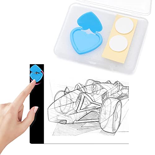 Fukamou Lichtschalterabdeckung In Herzform | Dimmer Art Supplies Touch Button Tools Kits,5D-Diamant-Malzubehör Gilt Für A3 A4 A5 B4, Light Pad Protectors Light Pad Touch Button von Fukamou