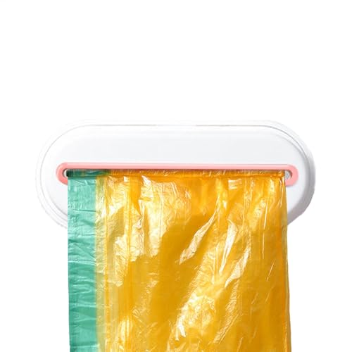 Fukamou Müllbeutelhalter-Spender, Müllbeutel-Organizer,Einkaufstütenhalter, Wandhalterung, Müllbeutelrollen-Organizer | Selbstklebender, Herausziehbarer -Müllbeutelspender, Müllbeutelhalter -Für von Fukamou