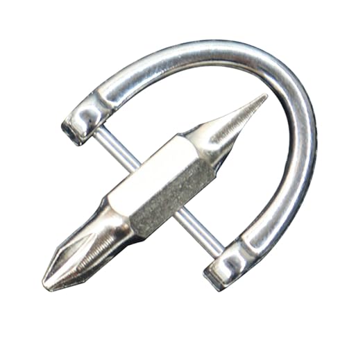 Fukamou Schlitzschraubendreher, Kreuzschlitzschraubendreher, Multifunktionaler Taschenschraubendreher, Flachschraubendreher, Kompakter Schlitzschraubendreher Mit Doppeltem von Fukamou