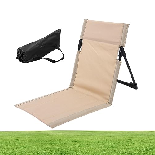 Fukamou Strandmatte Faltbar Mit Rückenlehne, Strand Sonnenmatte, Liegematte, Sonnenliege Gepolsterte, Ultraleicht Und Platzsparend. von Fukamou