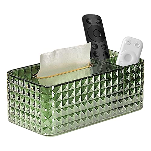 Fukamou Taschentuchbox, Kunststoff Kosmetiktücher Box, Taschentuchspender Mit Ablagefach, Taschentücher Box Für Küchen Büros Schlafzimmer von Fukamou