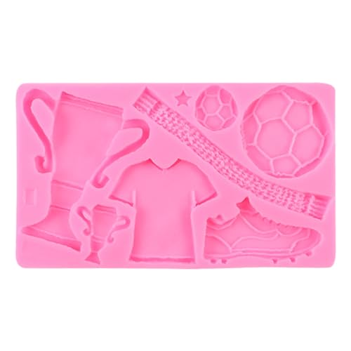 Fukamou Trophäe/Fußball/Trikot/Schuhe Silikonfor, Fondant Silikonformen, Schokoladenform Aus Silikon, Leicht Zu Entformen von Fukamou
